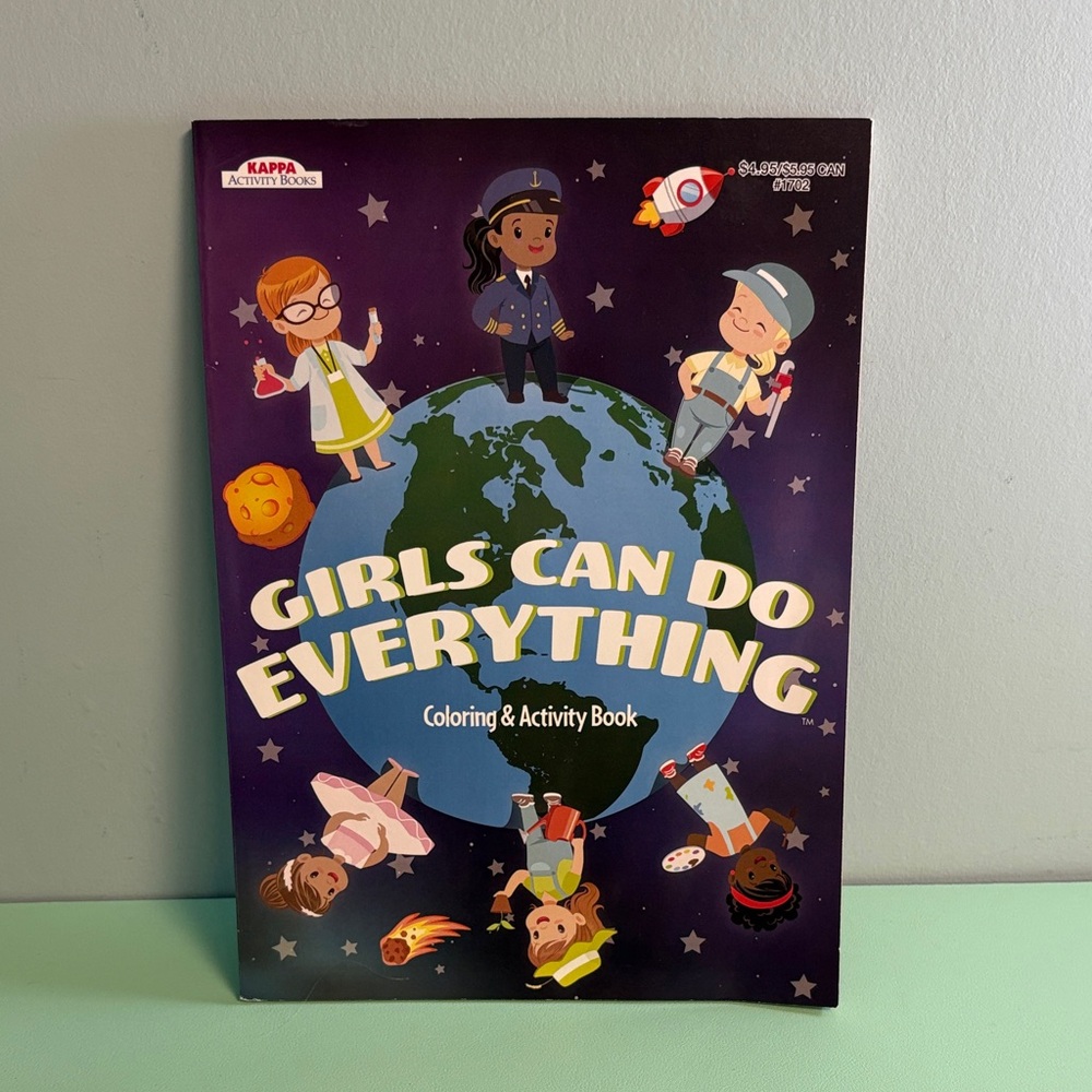 Girls Can Do Everything Colouring and Activity Book, Kids Colouring Book, New